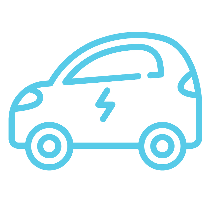 Electric vehicle icon